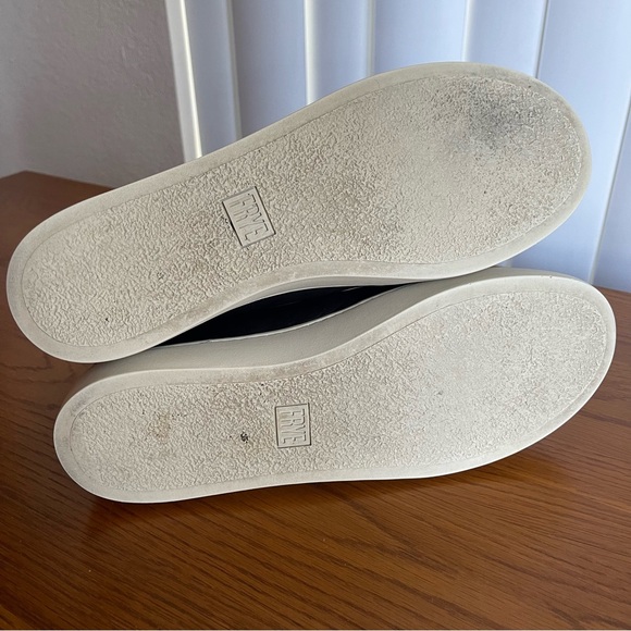 Frye Women’s Lena Zip Up Leather High Top Sneakers Black Size 9 - Picture 12 of 16